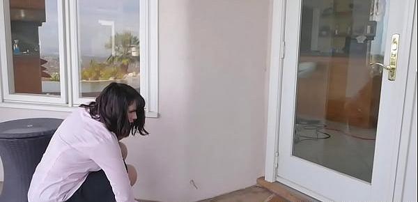  Step Mom Amber Chase Stuck And Fucked By Both Sons